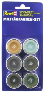 REV32340 - Kit of military colors 6 pots of 14ml