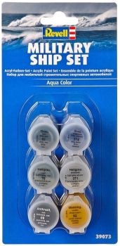 REV39073 - Acrylic paint Military Ship Set 6 colors jar of 5ml