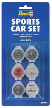 REV39074 - Sports Car Acrylic Paint Set 6 colors 5ml jar