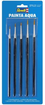 REV39624 - 5 synthetic fibre paint brushes 00, 1, 2, 3, 5