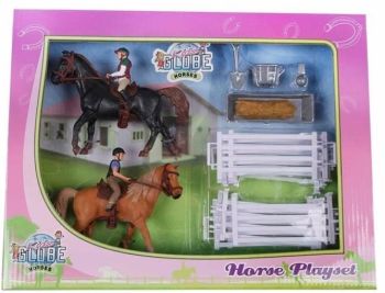 KID640072 - Equestrian set with animals and accessories