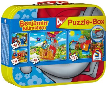 SCM55594 - 2 puzzles of 26 pieces and 2 puzzles of 48 pieces - Benjamin the Elephant