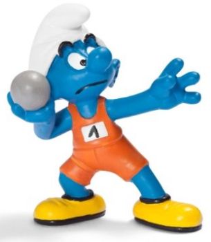 SHL20742 - Smurf at the Olympic Games - Weight thrower