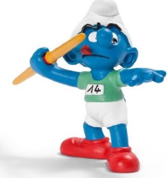 SHL20744 - Smurf at the Olympic Games - Javelin thrower