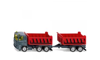 SIK1685 - SCANIA 6x4 tipper with trailer