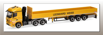 HER953719 - MERCEDES BENZ Arocs 6x4 with 3-axle trailer LEONHARD WEISS