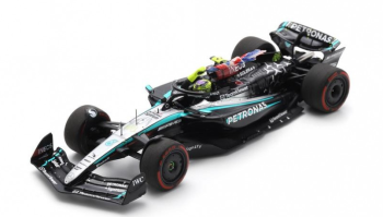 SPAS9533 - MERCEDES-AMG W15 E Performance #44 1st GP England 2024 L.HAMILTON and flag