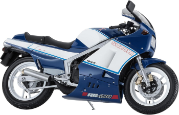 HAW21739 - Blue and white SUZUKI RG400I Motorcycle to be assembled and painted