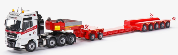 CON76213/01 - MAN TGX 8x4 with FAYMONVILLE Variomax trailer with 2; 3 and 5 axle module