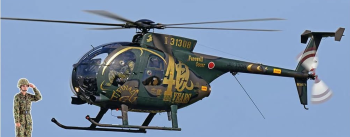 HAW07488 - OH-6D Helicopter - Akeno Special 2019 with female figure