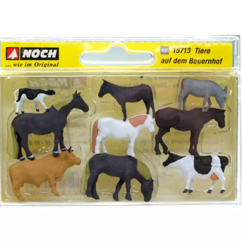 NOC15713 - 6 horses and 3 cows