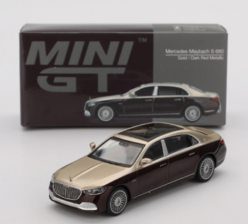 MGT00962-L - MERCEDES-Maybach S680 Gold and metallic red 2024