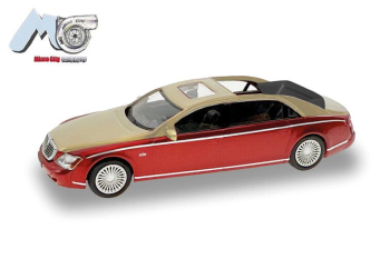 HER87MC000034 - MAYBACH 62S 2002 red and gold