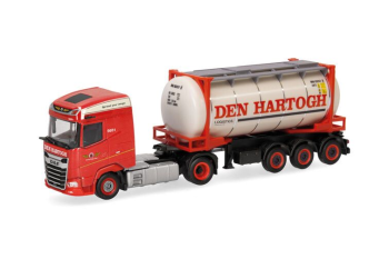 HER320344 - DAF XG 4x2 with 3-axle container trailer DEN HARTOGH