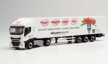 HER312257 - IVECO Stralis Np 4x2 with 3 axles refrigerated trailer from MÜLLER
