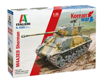 ITA6586 - M4A3E8 Sherman Korean War tank to assemble and paint