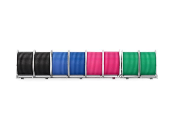 HER055451 - 8 reel stands in 4 colours with frame