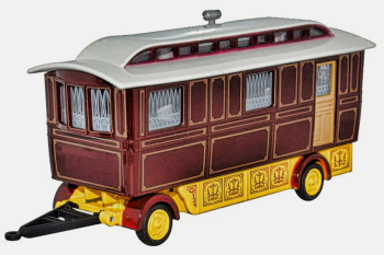 OXF76SCV001 - Showman caravan, burgundy
