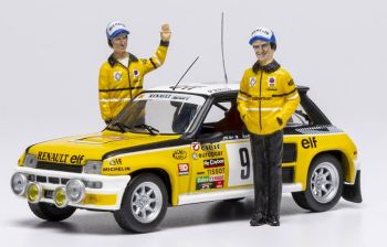 IXOSPRM002-81 - RENAULT 5 Turbo #9 Monte Carlo Rally 1980 with 2 figures J. RAGNOTTI / J-M. ANDRE