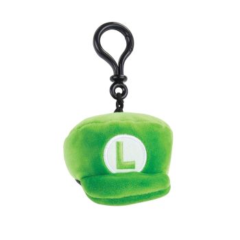 T12964 - Plush clip MARIO KART - Luigi cap