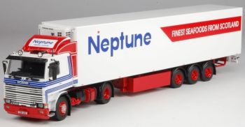 TEK64270 - SCANIA 142 4x2 with trailer refrigerated 3 axles transport Neptune