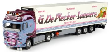 TEK64289 - DAF XF105 Super Space Cab 4x2 with semi trailer refrigerated 3 axles Carrier Transport G.Lauwers De Plecker
