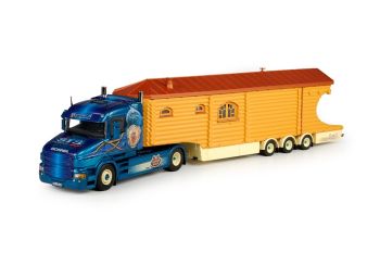 TEK67539 - SCANIA T Torpedo Niedergeass with semi caravan 3 axles