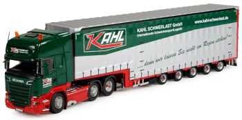 TEK70983 - SCANIA R-serie Topline 6x2 and Kahl low loader trailer