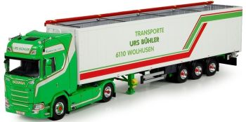 TEK71310 - SCANIA S730 4x2 with trailer Cargo Floor 3 3 axles transport Urs Buhler