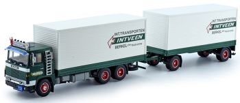 TEK72959 - SCANIA 141 rigid box with trailer transports INTVEEN