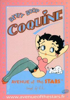 BB4413 - Betty Boop Coquine cardboard decorative sign, dimensions H 42cm W 30cm