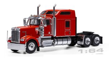 IXO64TR014A - KENWORTH W900 Sleeper Cab 6x4 1990 Red