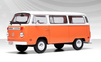 IXO-U24RDC002 - VOLKSWAGEN Bus 1974 Orange and White