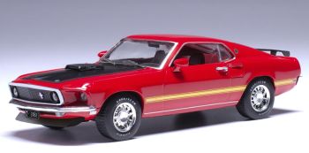 IXO-U43RDC003 - 1969 FORD Mustang Mach 1 Red - CALYPSO CORAL - USA EDITION