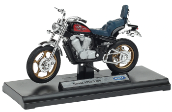 WELH19660PWH - Motorcycle HONDA Steed 600 black blue seat