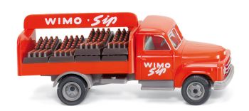 WIK034502 - HANOMAG L28 gasoil 4x2 beverage truck Wimo sip