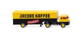 WIK051321 - HENSCHEL HS14/16 4x2 with box lorry semi 1 axle Jacobs Kaffee