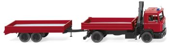 WIK060130 - MAN F90 4x2 carrier with POMPIER trailer