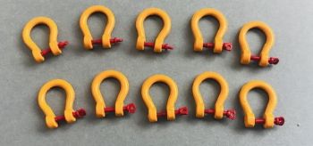 YCC635-2 - 10 Shackles - 150/200 Tons Yellow - In miniature
